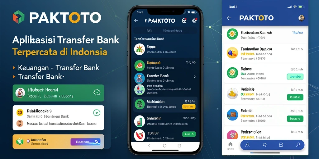 Tampilan antarmuka PAKTOTO yang memudahkan pengguna melakukan transfer bank.