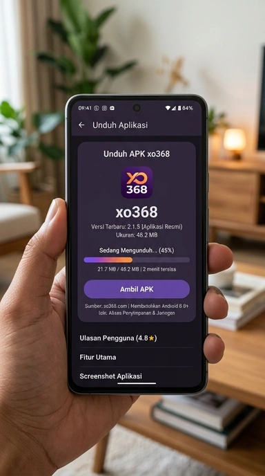 Tampilan halaman APK xo368